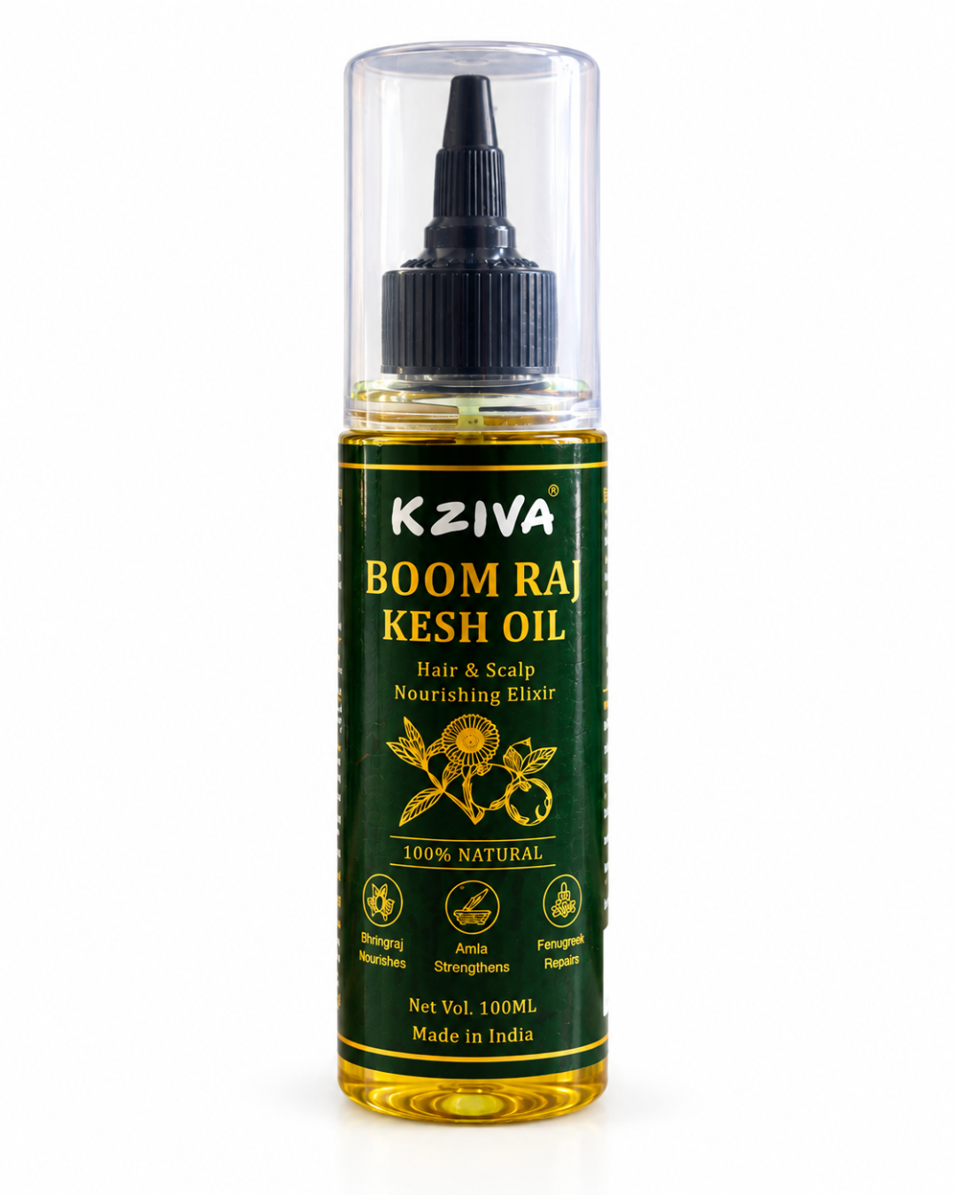 Kziva Boom Raj Kesh Oil – Hair & Scalp Nourishing Elixir