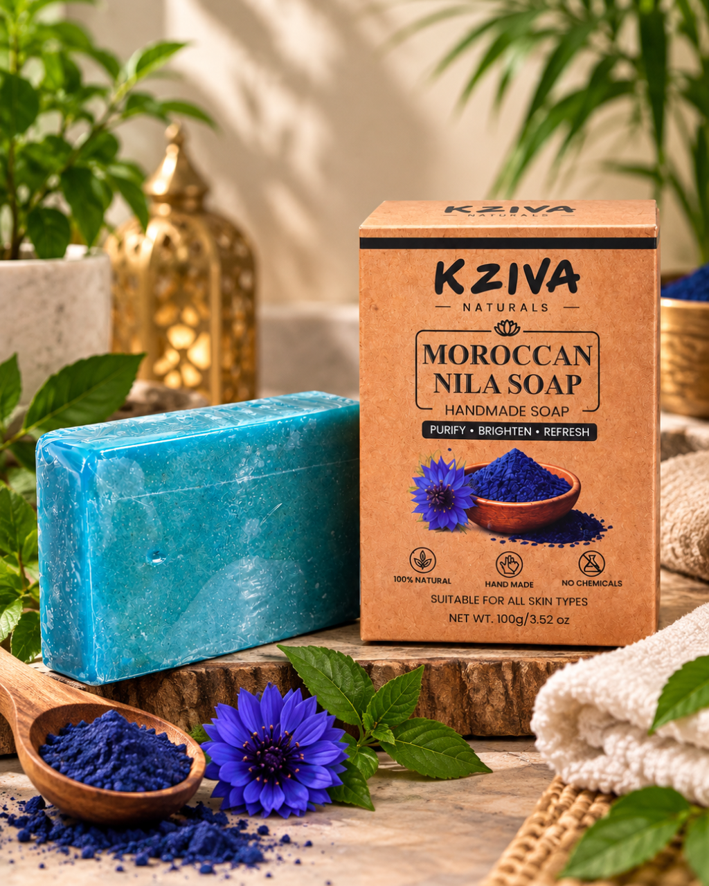 Kziva Naturals Moroccan Nila Handmade Soap