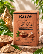 Kziva Naturals De-Tan Bath Soap – Multani Mitti Soap