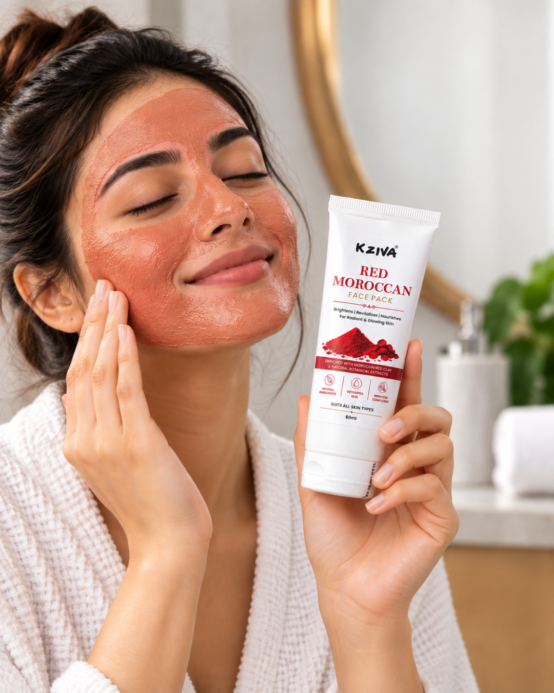 Kziva Red Moroccan Face Pack