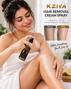 Kziva Hair Removal Cream Spray with Aloe Vera & Lemon Extracts